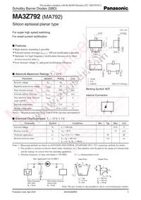 MA3Z79200L Datasheet Cover