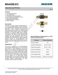 MA4AGBLP912 Datasheet Cover