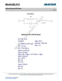 MA4AGBLP912 Datasheet Page 3