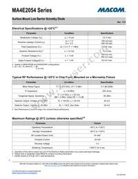 MA4E2054B1-287T Datasheet Page 2