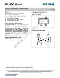 MA4E2072M-1068T Datasheet Cover