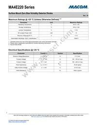 MA4E2200E1-1068T Datasheet Page 3