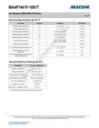 MA4P7441F-1091T Datasheet Page 3