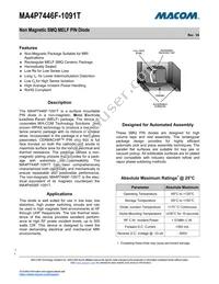 MA4P7446F-1091T Datasheet Cover