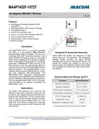 MA4P7452F-1072T Datasheet Cover