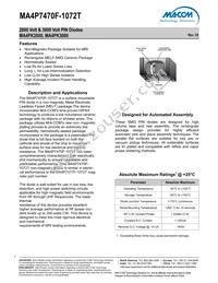 MA4P7470F-1072T Datasheet Cover