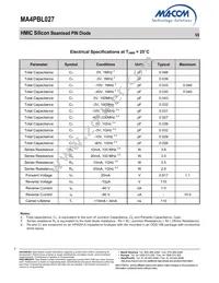 MA4PBL027 Datasheet Page 3