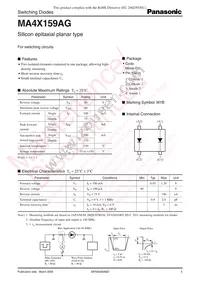 MA4X159AGL Datasheet Cover