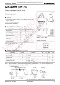 MA6X12100L Datasheet Cover