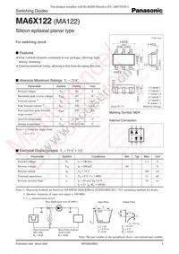 MA6X12200L Datasheet Cover