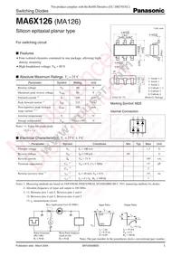 MA6X12600L Datasheet Cover