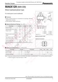 MA6X12900L Datasheet Cover