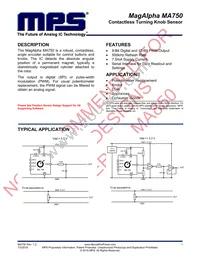 MA750GQ-P Datasheet Cover