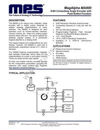 MA800GQ-Z Datasheet Cover