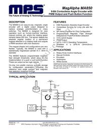 MA850GQ-P Datasheet Cover