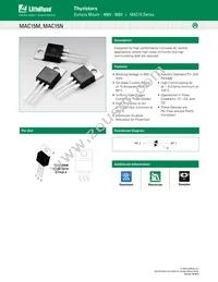 MAC15NG Datasheet Cover