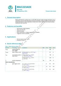 MAC223A8X Datasheet Cover