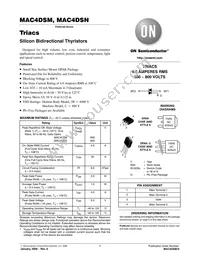 MAC4DSN-001 Datasheet Cover