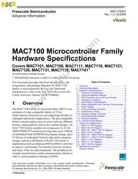 MAC7101MAG40 Datasheet Cover