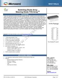 MAD1109E3/TU Datasheet Cover