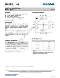 MADP-011104-TR3000 Datasheet Cover
