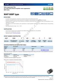 MAF1608FAD151CT000 Datasheet Cover