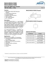 MAGX-000035-01000S Datasheet Cover