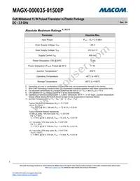 MAGX-000035-01500P Datasheet Page 3