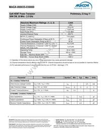 MAGX-000035-030000 Datasheet Page 2