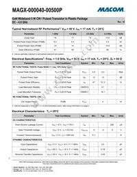 MAGX-000040-00500P Datasheet Page 2