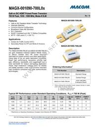 MAGX-001090-700L0S Datasheet Cover