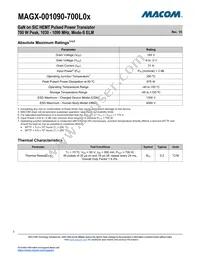 MAGX-001090-700L0S Datasheet Page 3