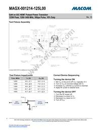 MAGX-001214-125L00 Datasheet Page 4