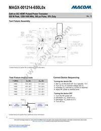 MAGX-001214-650L00 Datasheet Page 4