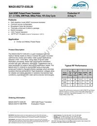 MAGX-002731-030L00 Datasheet Cover