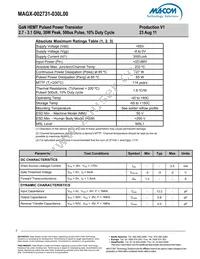 MAGX-002731-030L00 Datasheet Page 2