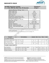 MAGX-002731-100L00 Datasheet Page 2