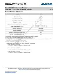 MAGX-003135-120L00 Datasheet Page 3