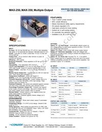 MAX-354-1205A Datasheet Cover