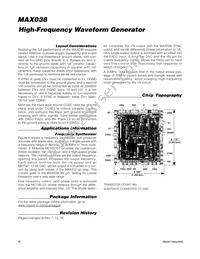 MAX038CWP+ Datasheet Page 16