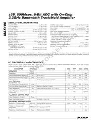 MAX106CHC-D Datasheet Page 2