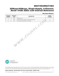MAX1082ACUE+T Datasheet Page 23