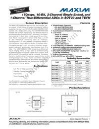 MAX1087ETA+ Datasheet Cover