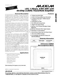 MAX108CHC-D Datasheet Cover