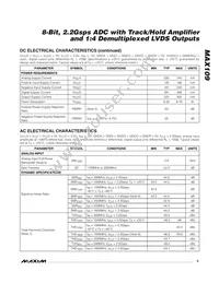 MAX109EHF-D Datasheet Page 5