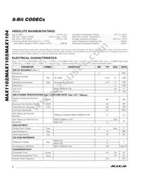 MAX1104EUA+W Datasheet Page 2