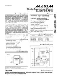 MAX1107EUB+T Datasheet Cover