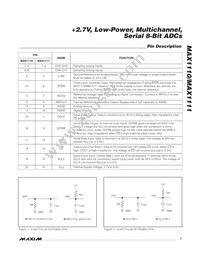 MAX1111CPE+ Datasheet Page 7