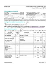 MAX11154ETC+ Datasheet Page 2