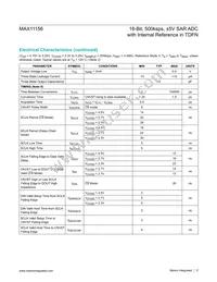 MAX11156ETC+ Datasheet Page 5